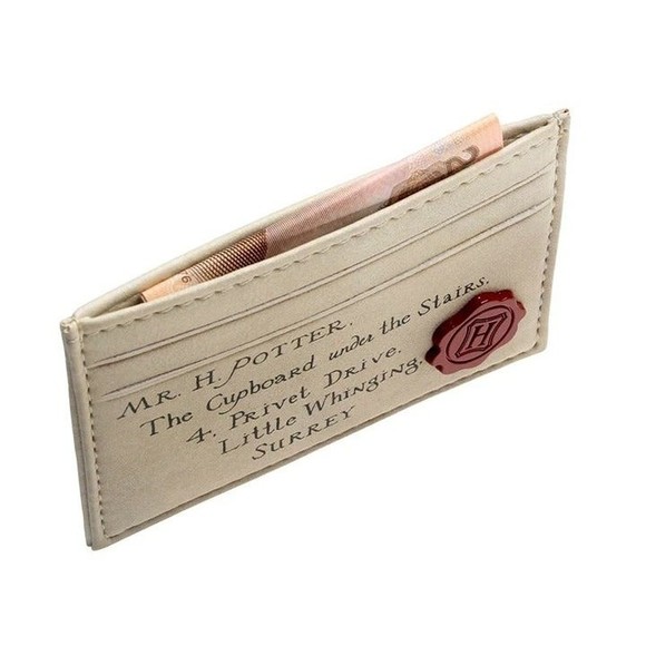 Harry Potter Card Holder Wallet Hogwarts Acceptance Letter w/ Seal Unisex NEW - Picture 4 of 6